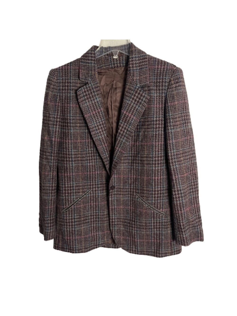Women’s Peabody House Vintage ‘90s Brown Multicolor Blazer Size 9/10!